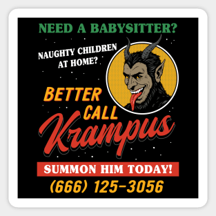 Better Call Krampus Sticker